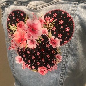 Minnie Appliquéd Denim Jacket